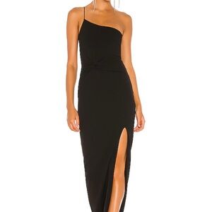 Nookie Black One-Shoulder Gown